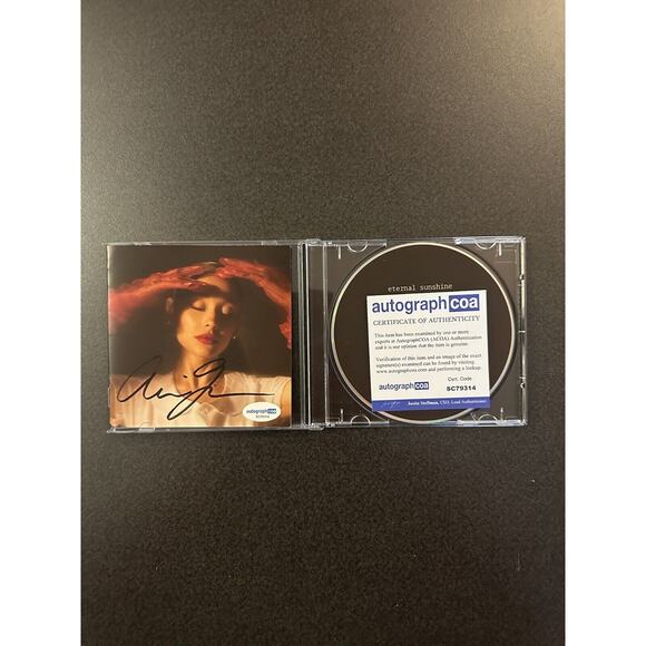 SIGNED Ariana Grande - Eternal Sunshine CD FULL AUTOGRAPH COA #SC79314 - Picture 1 of 3